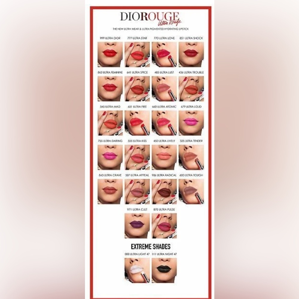 DIOR ULTRA POISON (883) Rouge Dior Ultra Rouge Lipstick. NEW WITHOUT BOX - Picture 14 of 14